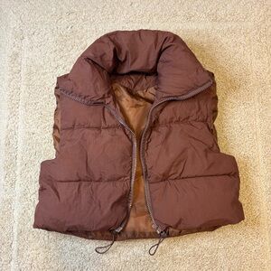 Brown Puffer Vest